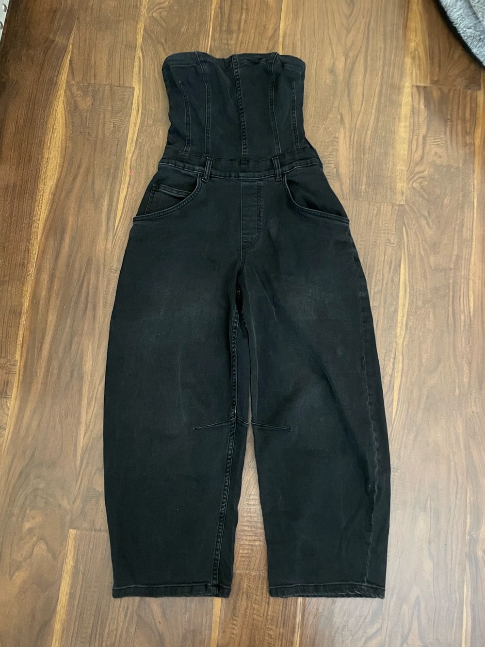 Free People Je Suis Pret barrel jumpsuit